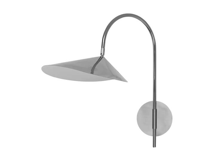 Ferm Living Arum swivel wandlamp vaste aansluiting Stainless steel