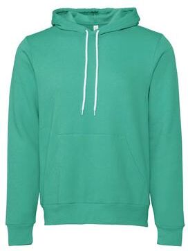 Bella + Canvas 3719 Sponge Fleece Hoodie in Teal size XS B3719, BC3719