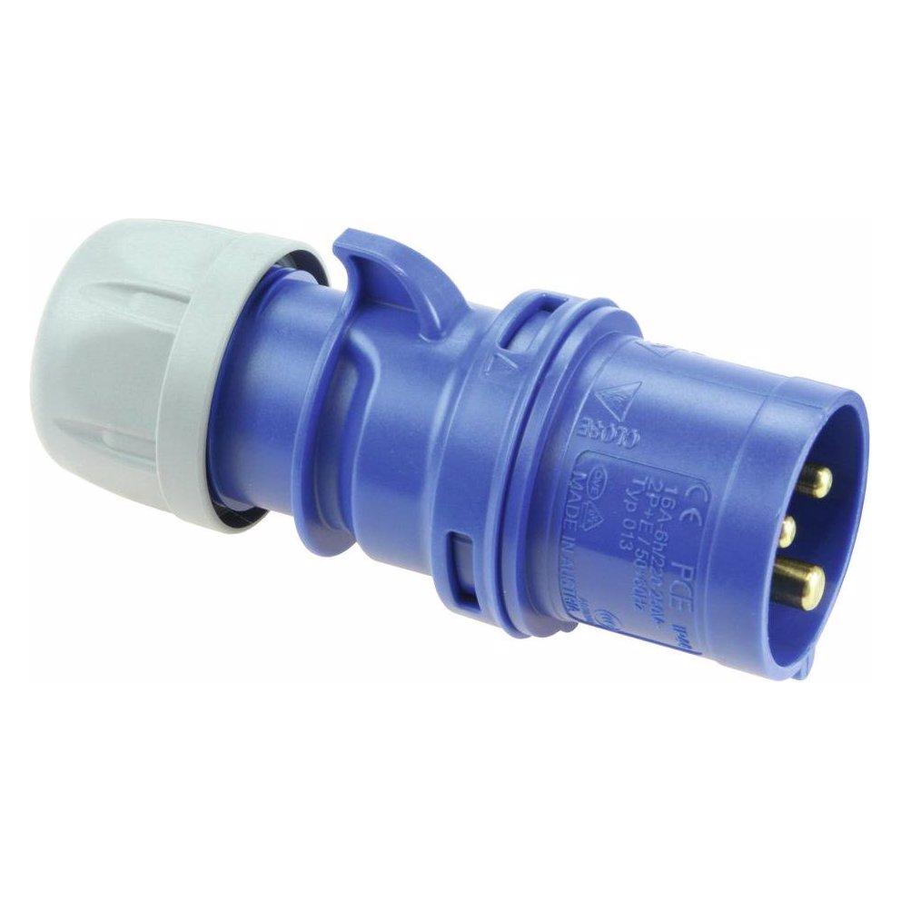 PCE CEE Stecker 16A 3pol bl (CEE 16/3) (30236316)