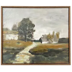Wandbild 52,8 x cm Landscape Kunststoff Beige