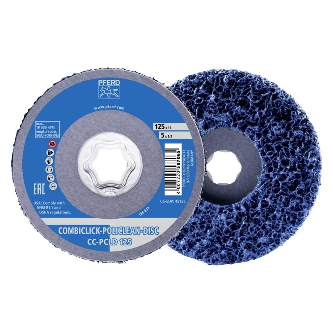 Pferd 44692276 COMBICLICK POLICLEAN PLUS Reinigungsvlies O 125x13 mm für grobe (44692276)