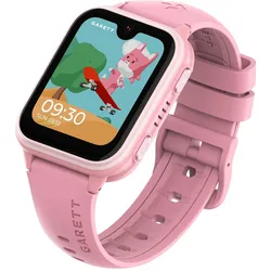 Garett Smartwatch Kids Vibe 4G AMOLED Pink (Kunststoff, Rosa, 4G), Smartwatch