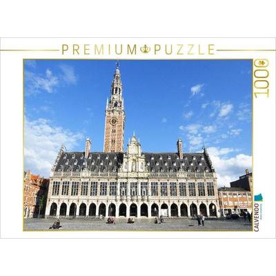 CALVENDO Puzzle Universitätsbibliothek in Löwen (Leuven), Belgien | 1000 Teile Lege-Größe 64x48cm Foto-Puzzle für glückliche Stunden
