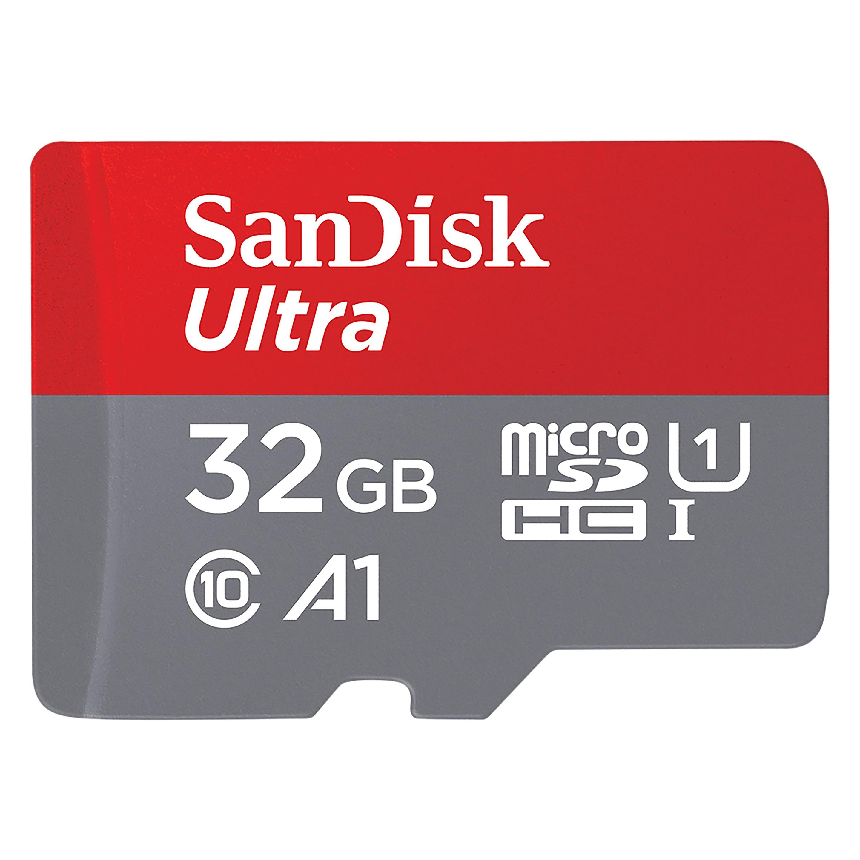 Sandisk Ultra (32 GB, microSDHC, U1, UHS-I) (SDSQUA4-032G-GN6MT)