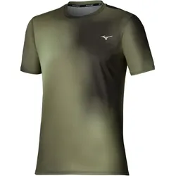Mizuno Core Graphic T-Shirt Herren 36 - forest night/martini olive L
