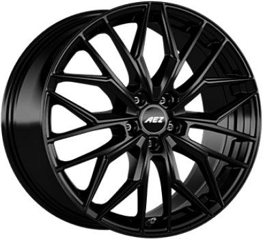 AEZ Porto Black Black Matt 8x19 ET 49 5/112 Alufelge Schwarz