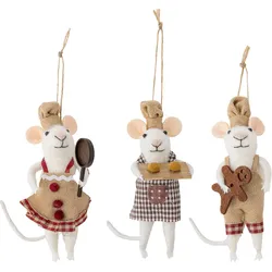 Peo Weihnachtsbaumschmuck Kochmäuse, 3 St.