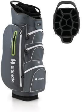 Costway 9.5 Inch Lightweight Golf Cart Bag with 15 Way Top Dividers-Green