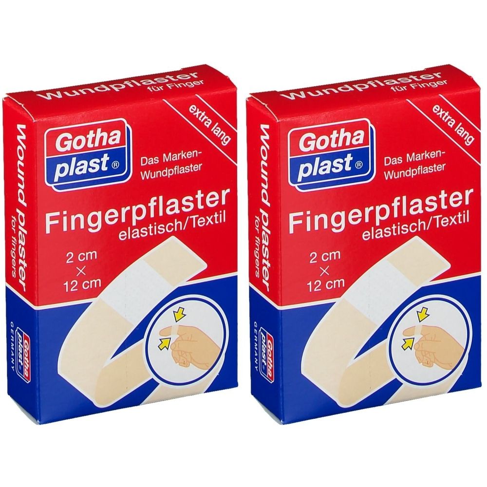 Gothaplast Fingerverband 2x12 cm elastisch 2x 2x5x2 St Pflaster
