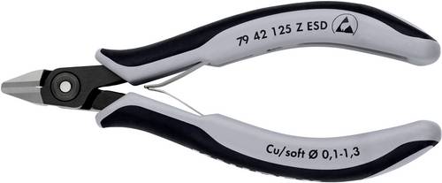 Knipex 79 42 125 Z ESD ESD Seitenschneider mit Facette 125mm