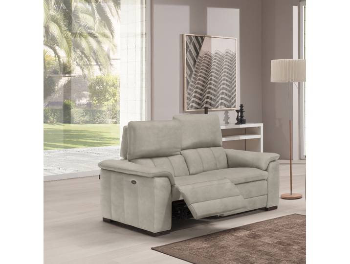 2-Sitzer EGOITALIANO Capucine hoher Sitzkomfort, erstklassiger Relaxkomfort, elegant , grau, B:154cm H:99cm T:97cm, Sofas, 2-Sitzer, wahlweise mit elektrisch oder manuell verstellbarer Relaxfunktion