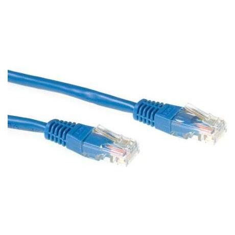 ACT Blue 5 meter U/UTP CAT6 patch cable with RJ45 connectors. Cat6 u/utp blue 5.00m (U/UTP, CAT6, 5 m) (IB8605)