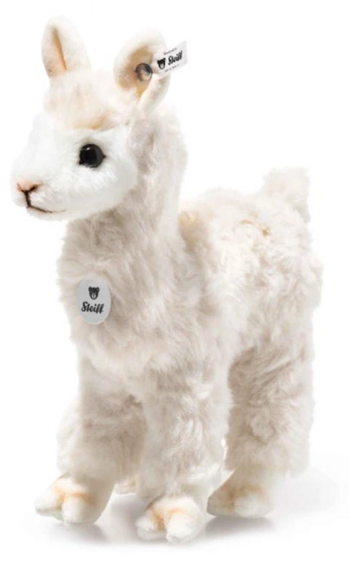 Steiff Cosy Alpaca knuffel, wit, 18 cm, staand