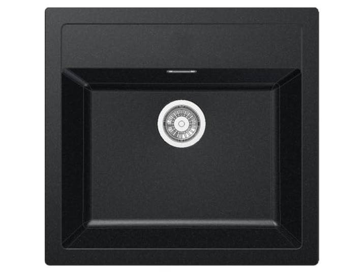 Franke Tectonite-Einbauspüle Sirius 610 114.0205.049 Onyx, Chrom, 560 x 530 mm