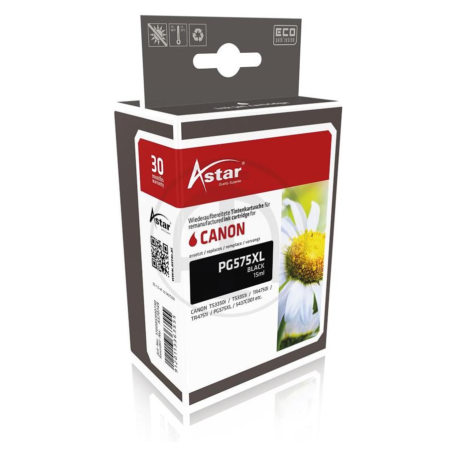 Astar AS70749 CANON PG575XL TS Tinte black rebuilt 400Seiten 15ml (AS70749)