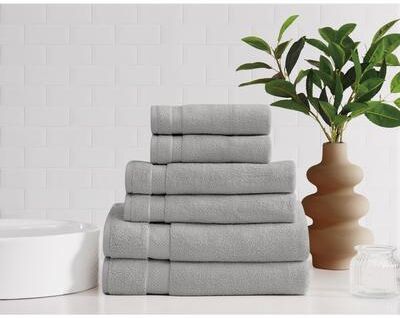 Brooklyn Loom Soft 6 Piece Bath Sheet Set