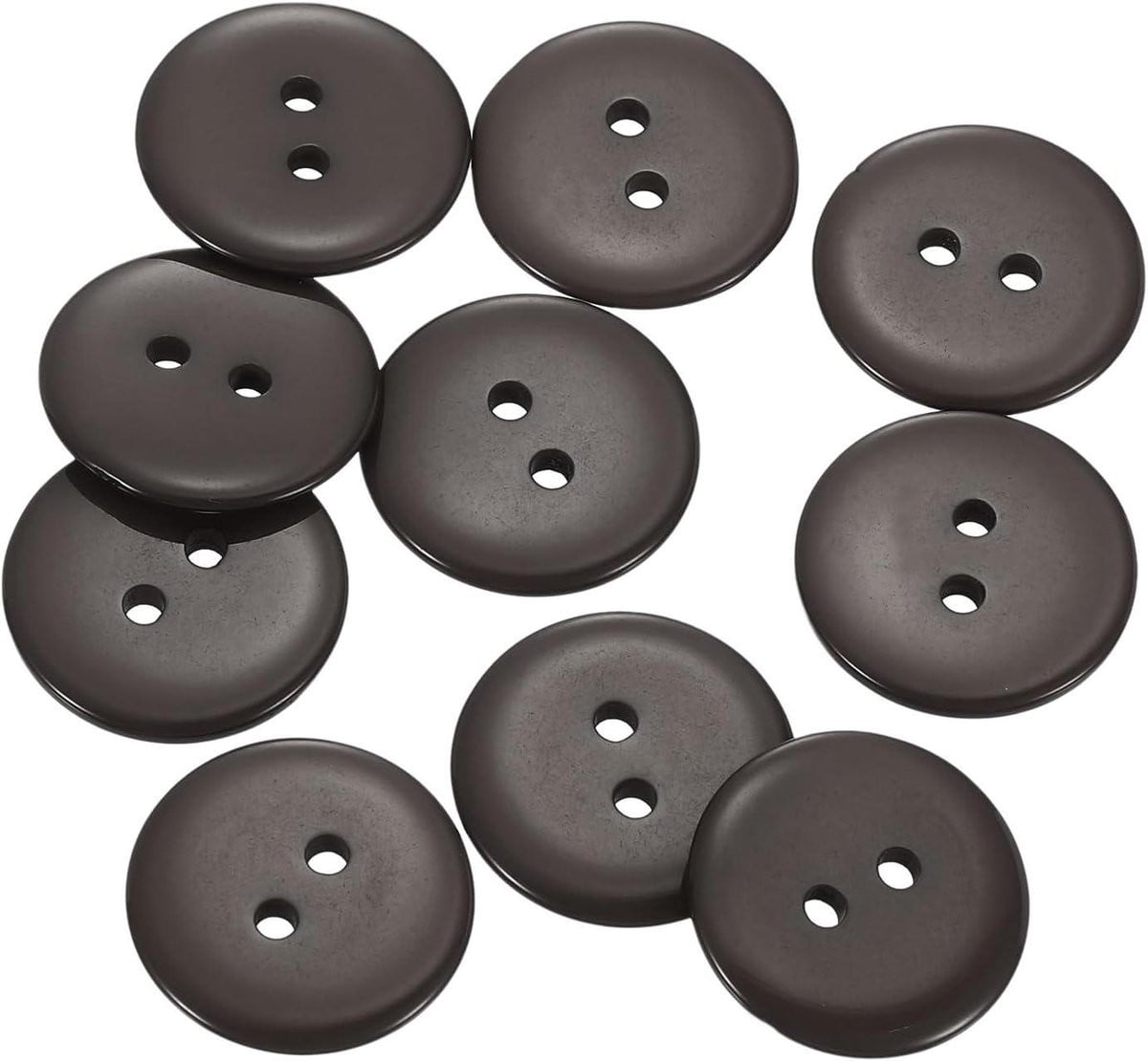 Donkerbruine Hars Naaiknoppen voor Decoratie en Kleding - 20 mm