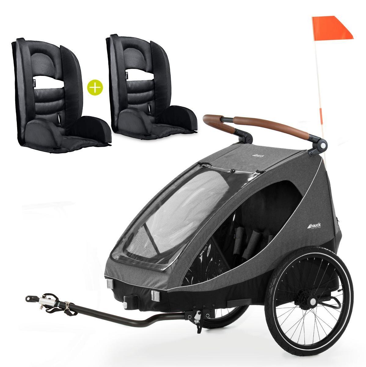 Hauck 2in1 Fahrradanhänger Sparset Dryk Duo