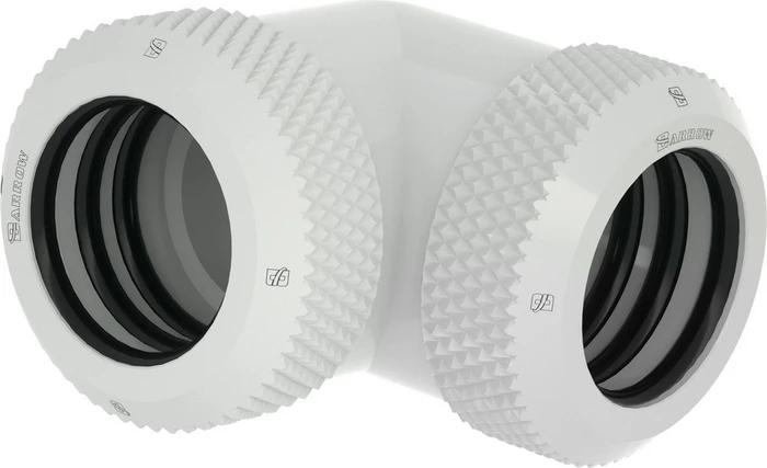 Barrow Multi-Link Adapter 90 Grad 14mm AD auf 14mm AD Hardtube - weiß