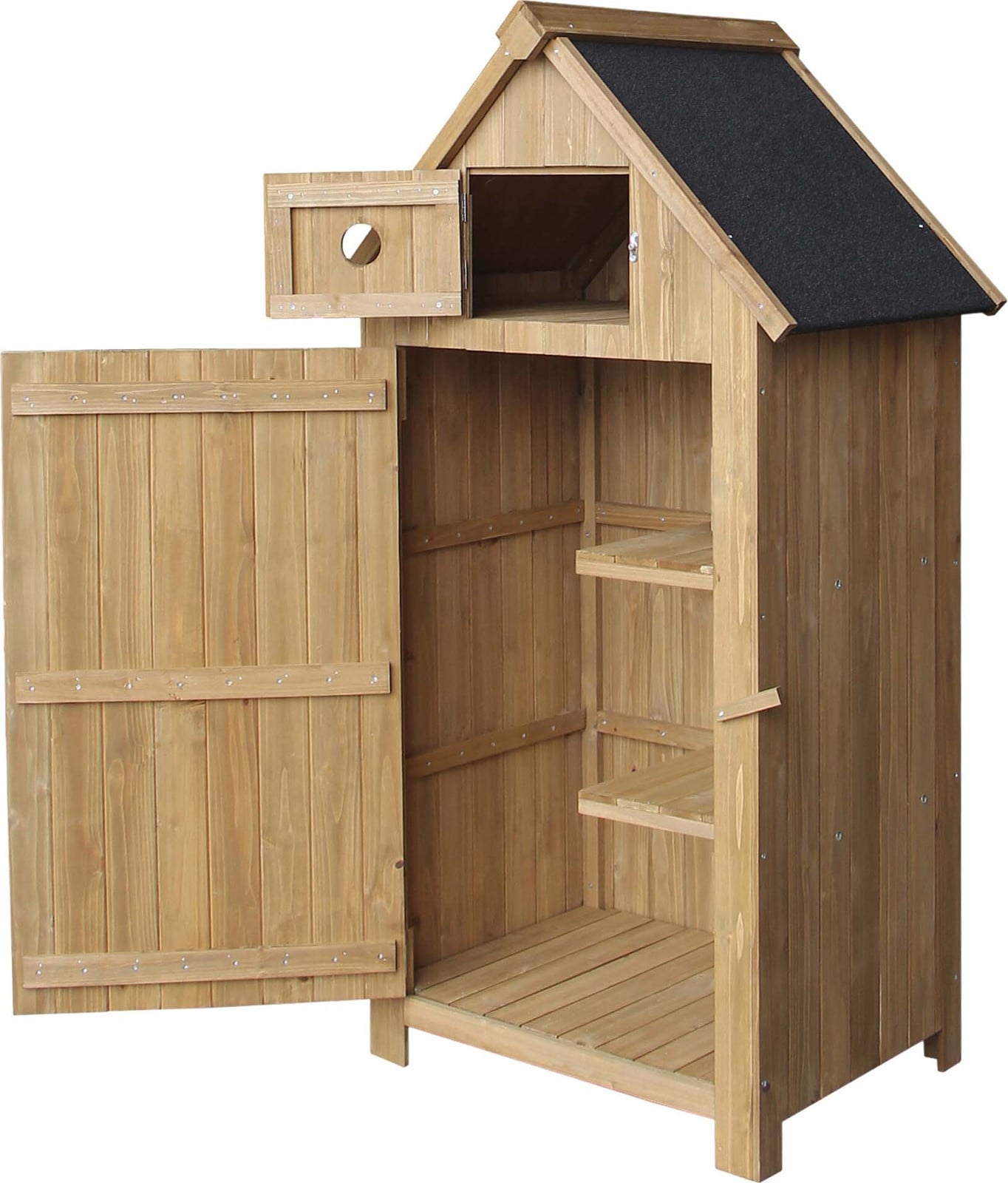 Wiltec Tuinhuis Smal Model van Vurenhout met Bitumendak, B/D/H: 77 x 54 x 137 cm