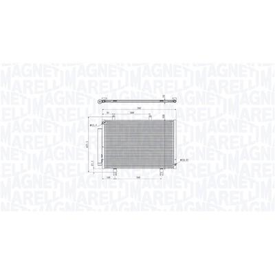 MAGNETI MARELLI Kondensator, Klimaanlage 350203104200 für HONDA