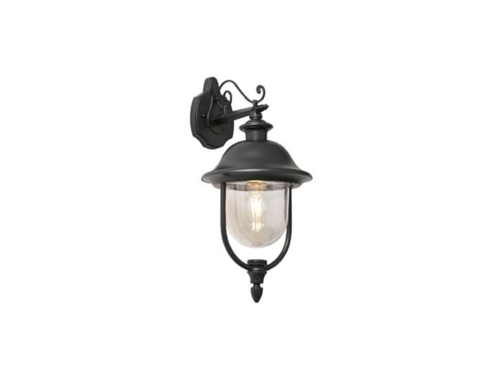 Qazqa Classique applique murale extérieure noir 28cm Genoa