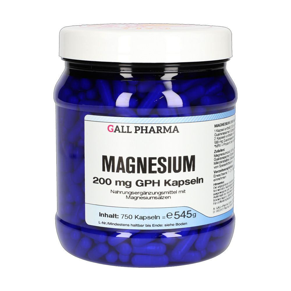 Magnesium 200 mg GPH Kapseln 60 St