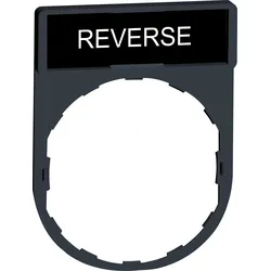 ZBY2306 - Schildträger 30x40mm, für Ø 22 Geräte, m. Schild REVERSE