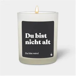 Chatty Candles, Duftkerzen, Duftkerze Woody Du bist nicht alt - Du bist retro!