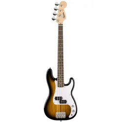 Squier Mini Precision Bass LRL (E-Bass, Ahorn, Indischer Lorbeer, Pappel), Gitarre, Mehrfarbig