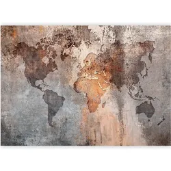 Artgeist, Tapete, Fototapete - Map Colors (400 x 280 cm)