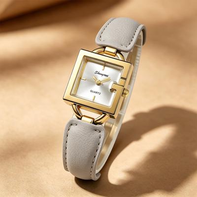 Fusion Finds Elegant Women's Quartz Watch Minimalist Alloy Ladies Business Watch For Casual & Office Wear grey