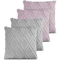 Aspero, Dekokissen, 4er Set Kissenbezüge Sofia (45 x 45 cm)