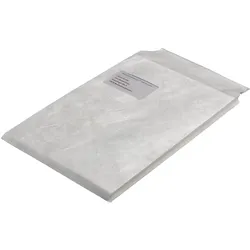 Tyvek, Versandtasche + Luftpolstertasche, Faltenversandtaschen C4, mit Fenster, 70 g-qm (100 Stk.)