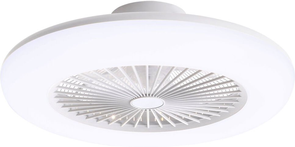 Metro Ceiling Fan with LED Lights White