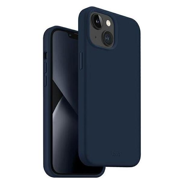 Uniq etui Lino iPhone 14 Plus 6,7" niebieski/marine blue (Apple iPhone 14 Plus, Apple iPhone 15 Plus) (Uni000744-0)