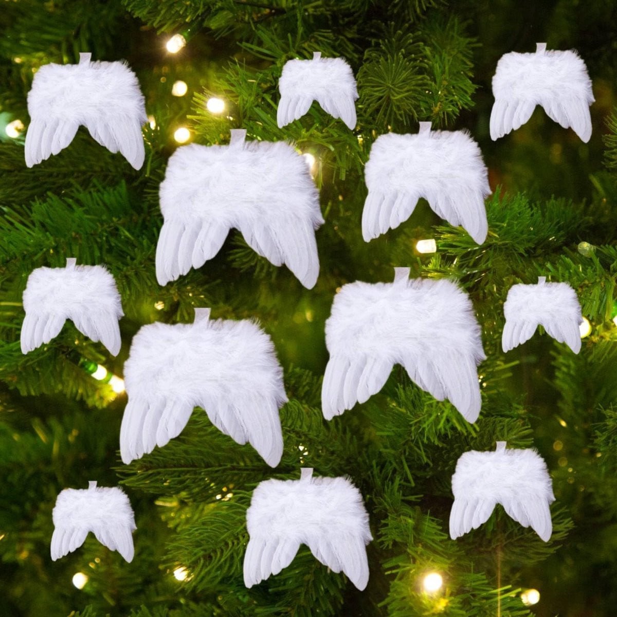 Engelenvleugels Kerstboomdecoratie Wit