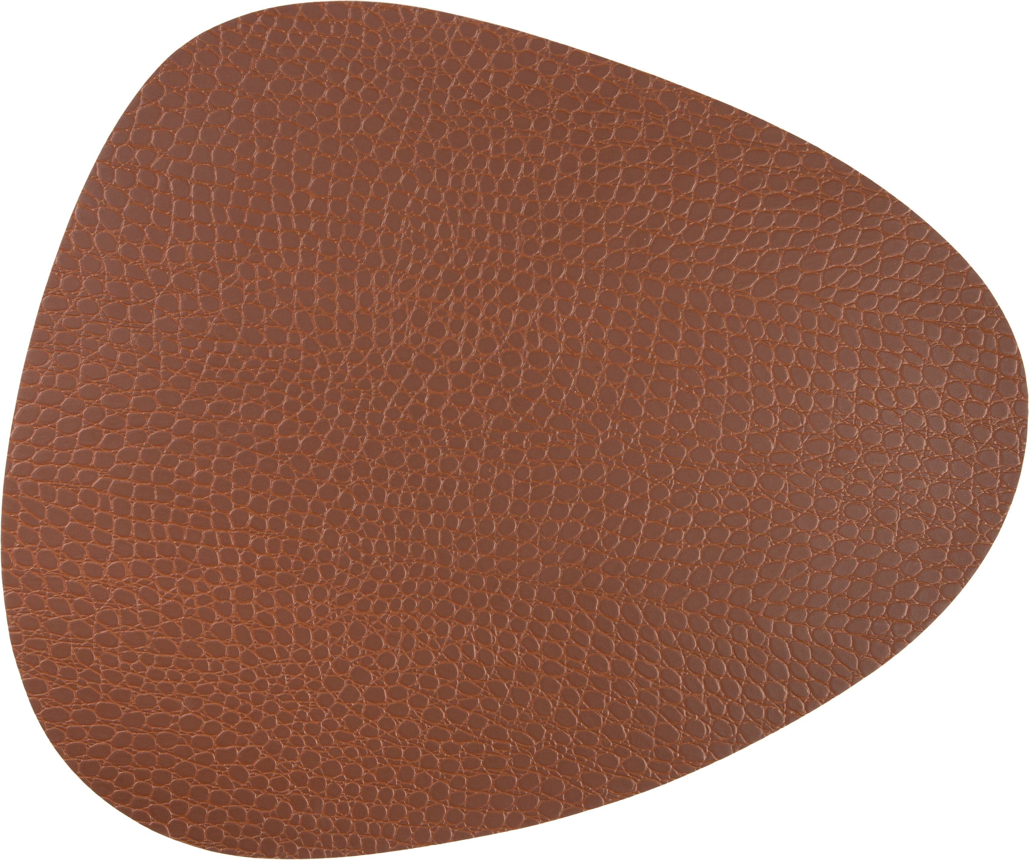 Platzset STUCO "Iguana – Stone-Shape", braun, B:37cm L:44cm, Obermaterial: 82% PVC, 18% Polyester, Platzsets, Platzset braun B/L: 37cm x 44cm, 2 Stk., Polyester Polyvinylchlorid