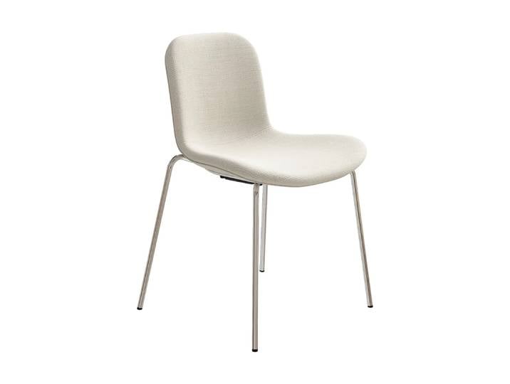 NORR11 Langue Stuhl Stoff Giada 01-verchromtes Gestell