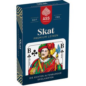 ASS Kartenspiel Altenburger, 10050463, Skat, ab 8 Jahre, 3 Spieler, Leinen, Französisches Bild