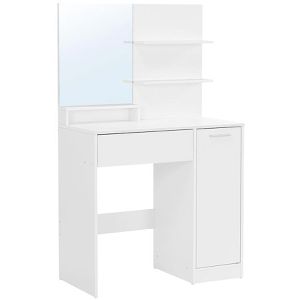 Vasagle Schminktisch RDT119W01, Spiegel & Schublade, 80x132cm