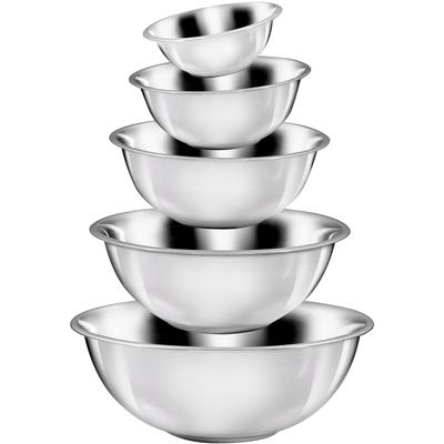 Schüssel KING, silber (edelstahlfarben), Edelstahl, Schüsseln, Schüssel, ineinander stapelbar, 16/20/24/28/32 cm