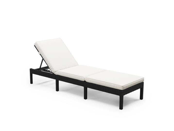 Liegestuhl Rattan COSI schwarz