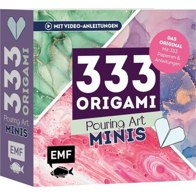 333 Origami Minis – Pouring Art – Dein dekorativer Wendeblock zum kreativen Falten & Notieren, Taschenbuch von Edition Michael Fischer, Edition