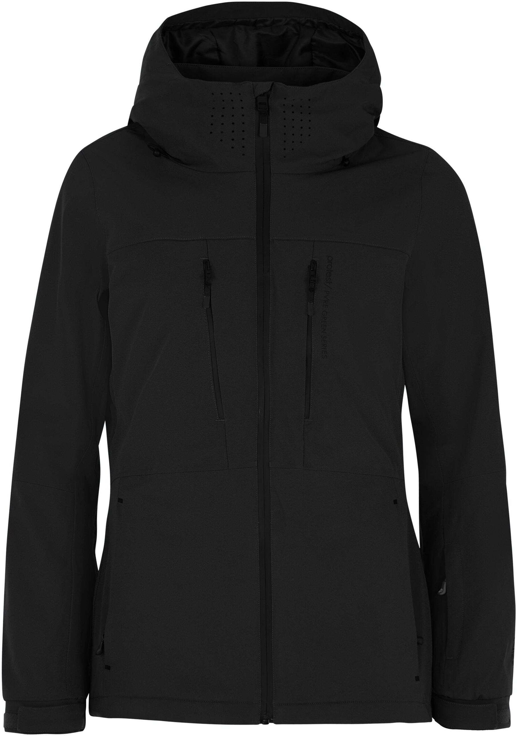 Skijacke PROTEST "Skijacke PRTBEVERLY", Damen, Gr. L, schwarz (true schwarz), Obermaterial: 100% Polyester PES., Jacken Skijacke true schwarz L