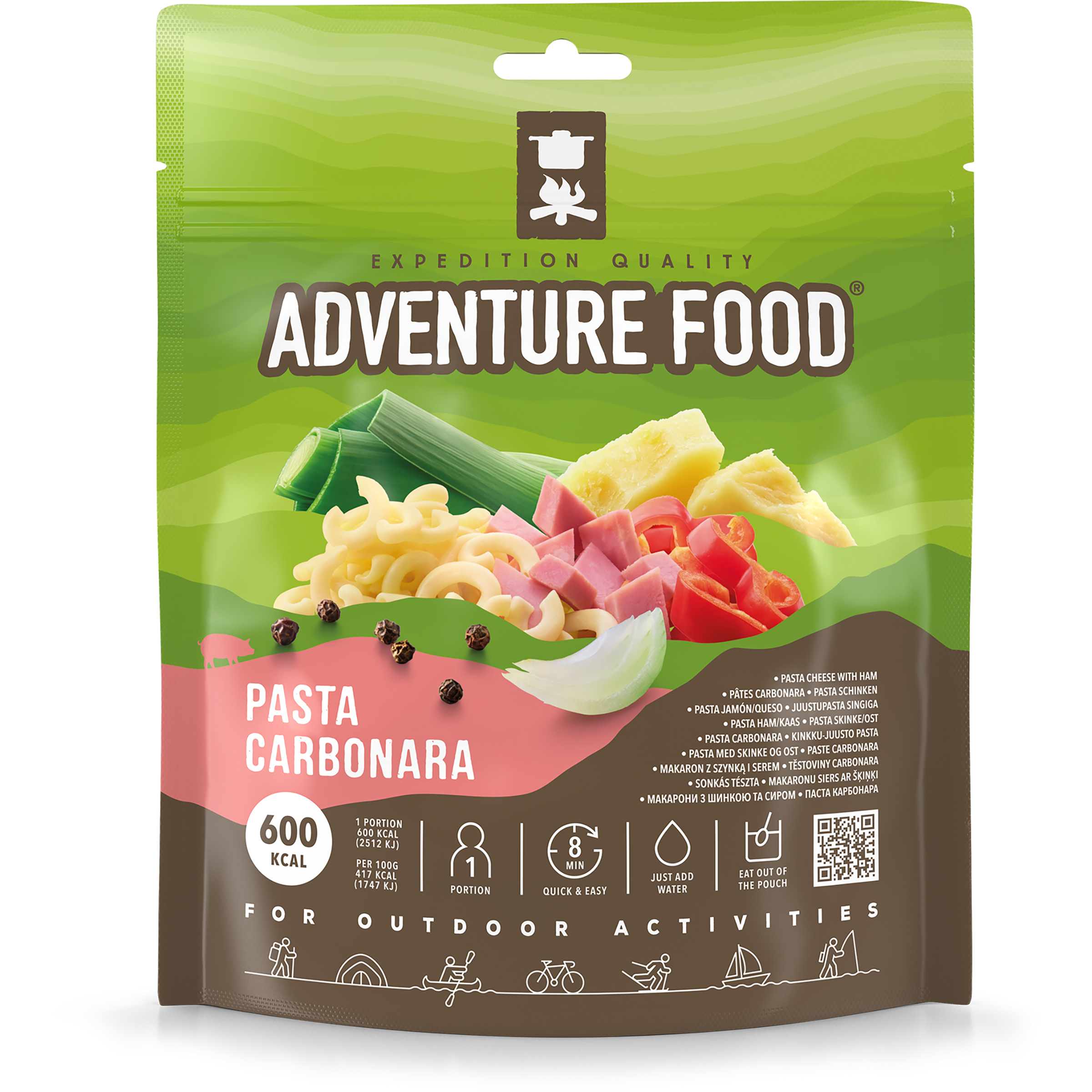 Adventure Food Pasta Carbonara Trekkingnahrung Größe Einzelpackung