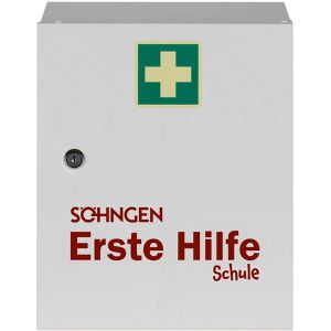 Söhngen Verbandschrank Heidelberg 0550001, hängend, für Schule, abschließbar, weiß, aus Stahl, 36 x 30cm