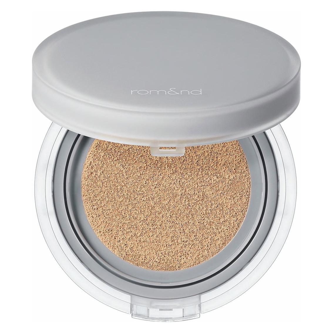 Rom&Nd Nu Zero Cushion Long Lasting High Coverage Semi Matte Finish 04 Beige 23 - Korean Cushion Fou (04 beige23) (8809625244804)