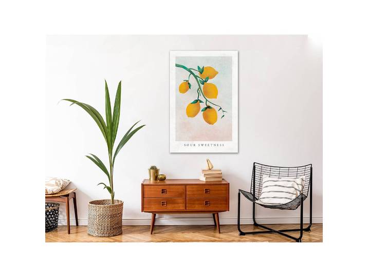 Wandbild Sour Sweetness Leinen Grau 40 x 60cm