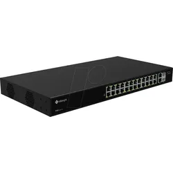 MIL MS-S0424-GF - Switch, 28-Port, Fast Ethernet, PoE+, SFP